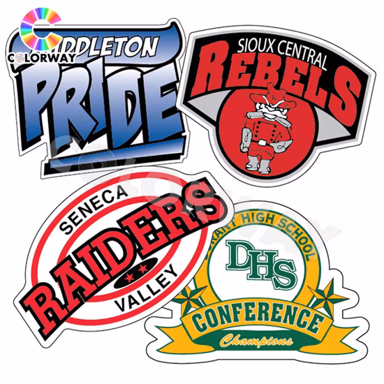 Weatherproof UV Resistant Waterproof 3m Strong Adhesive Reflective Fluorescent Silk Screen Print Custom Die Cut Bumper Static Window PVC Vinyl Car Label Sticker